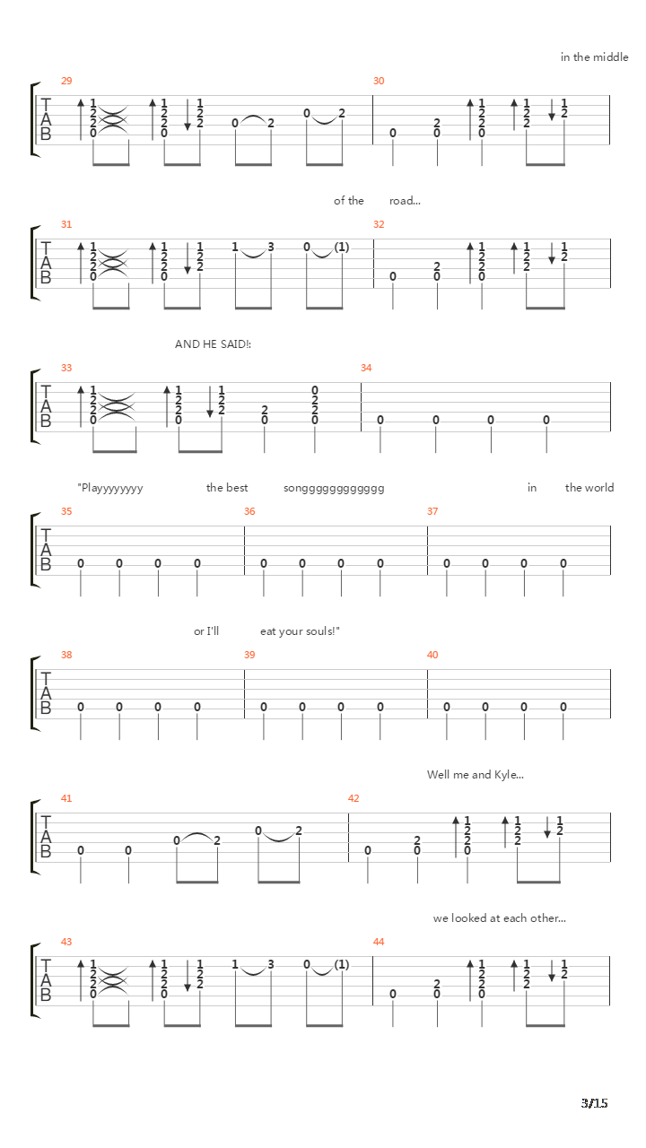 Tribute吉他谱