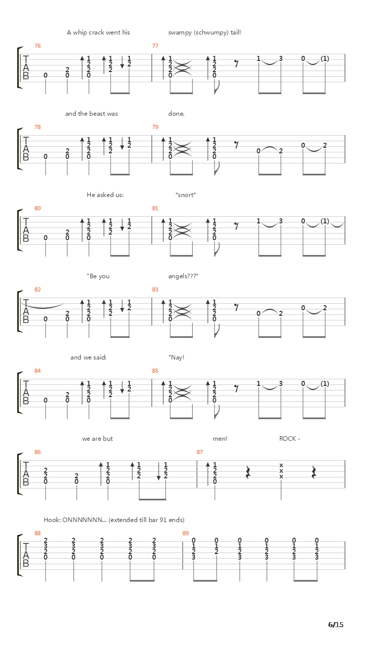 Tribute吉他谱