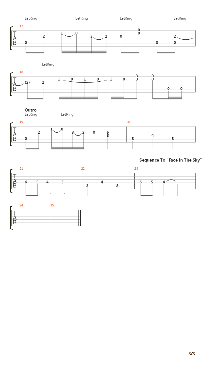 Beginning Of The End吉他谱