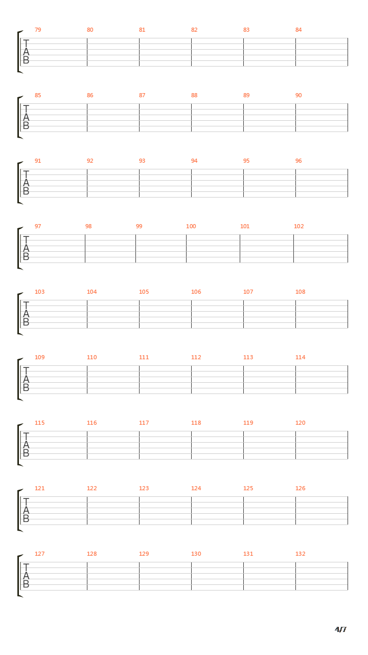 Burnt Offerings吉他谱