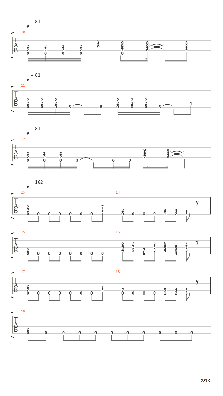 Low吉他谱