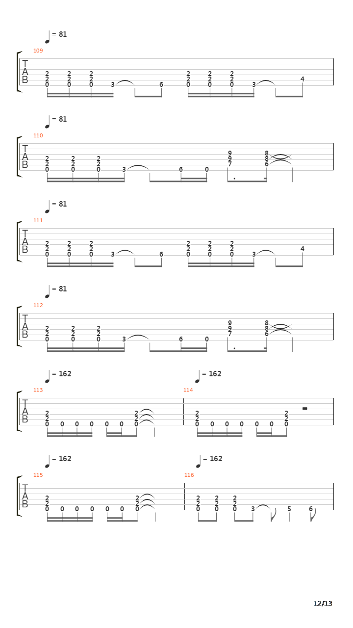 Low吉他谱