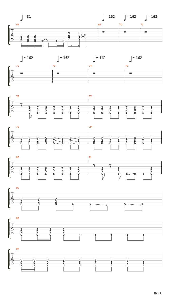 Low吉他谱