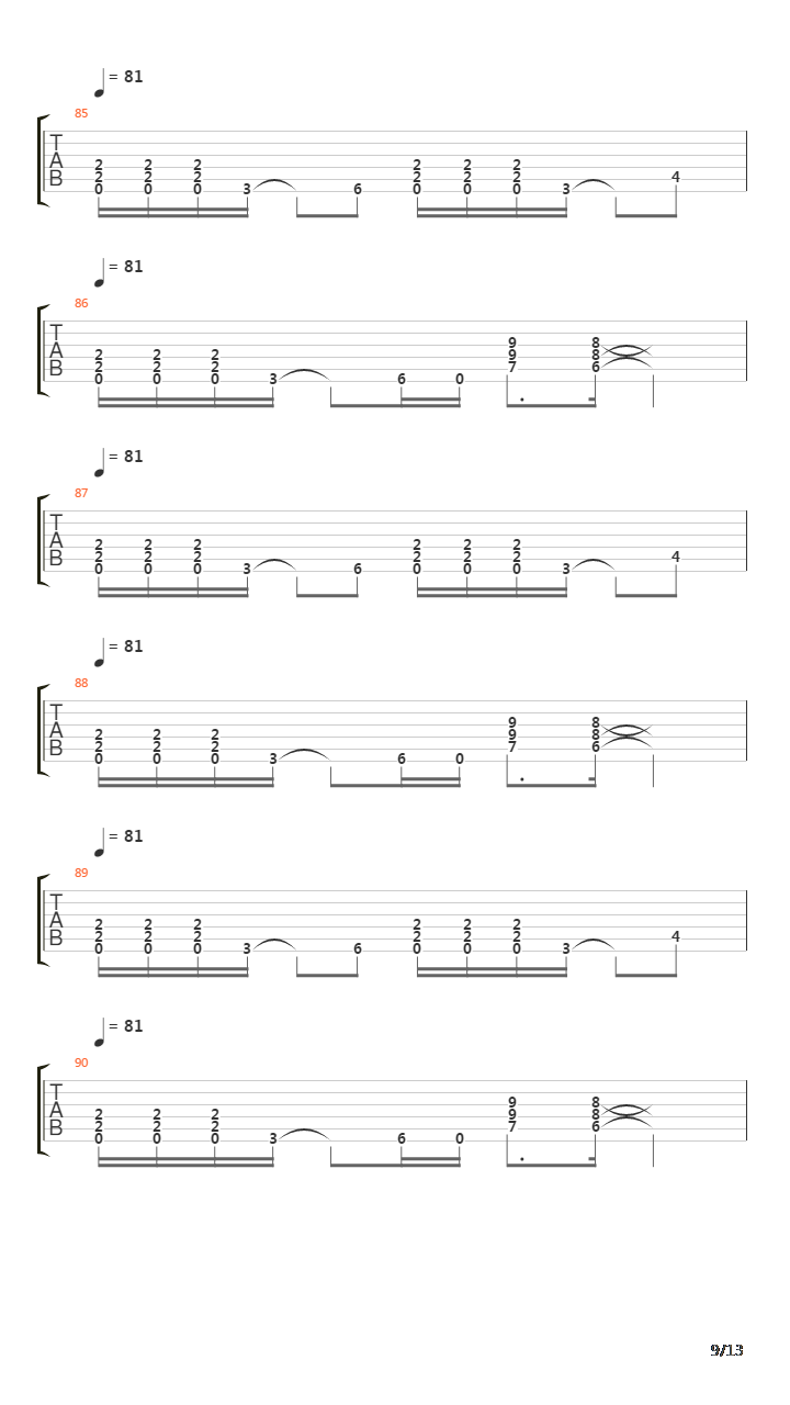 Low吉他谱