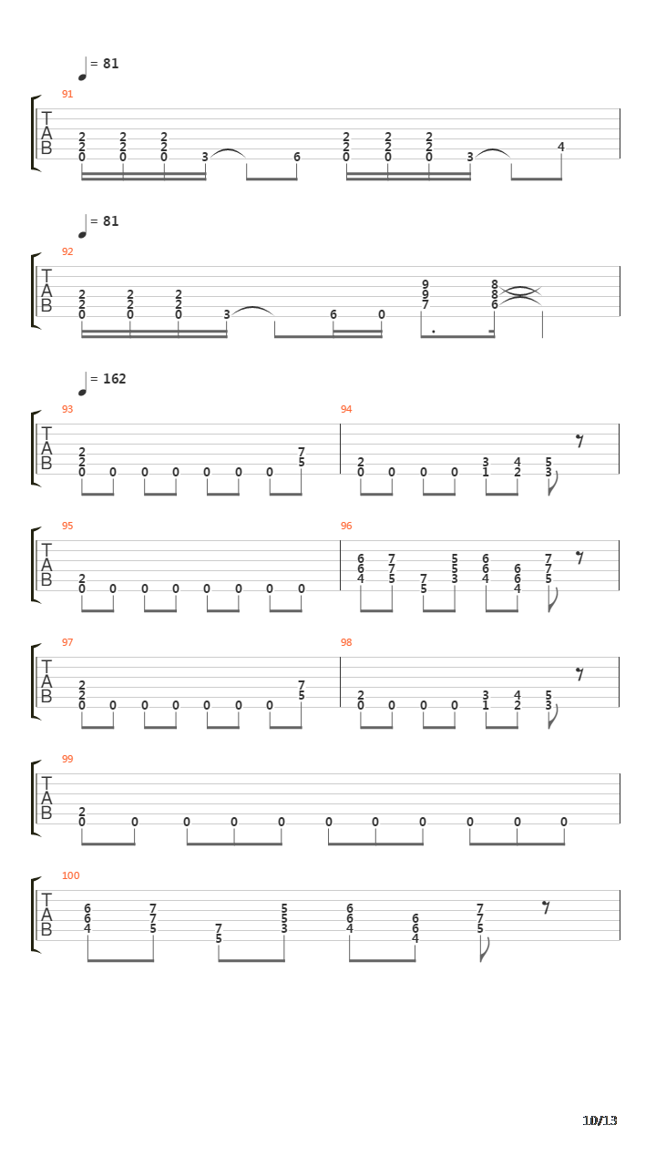 Low吉他谱