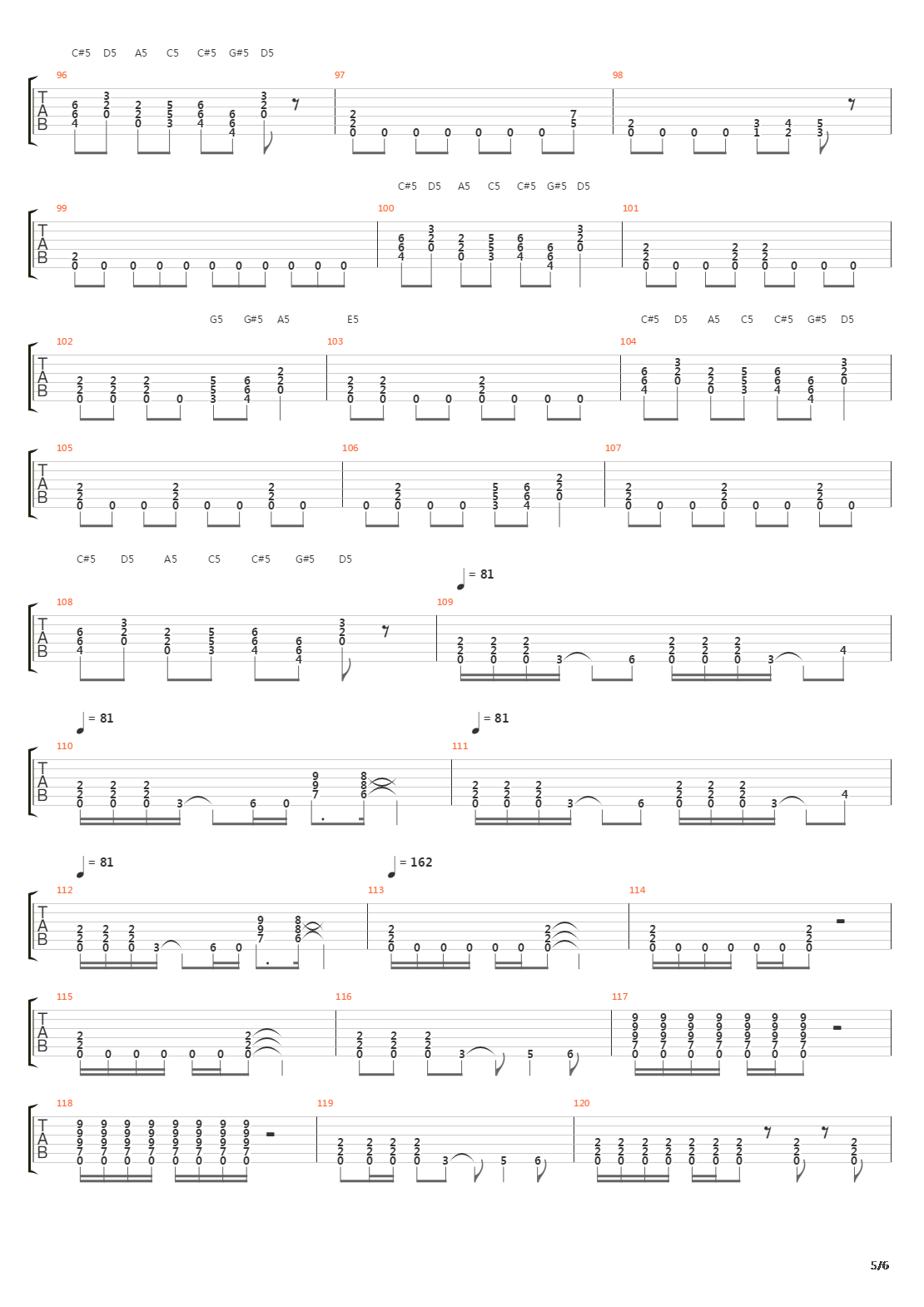 Low吉他谱