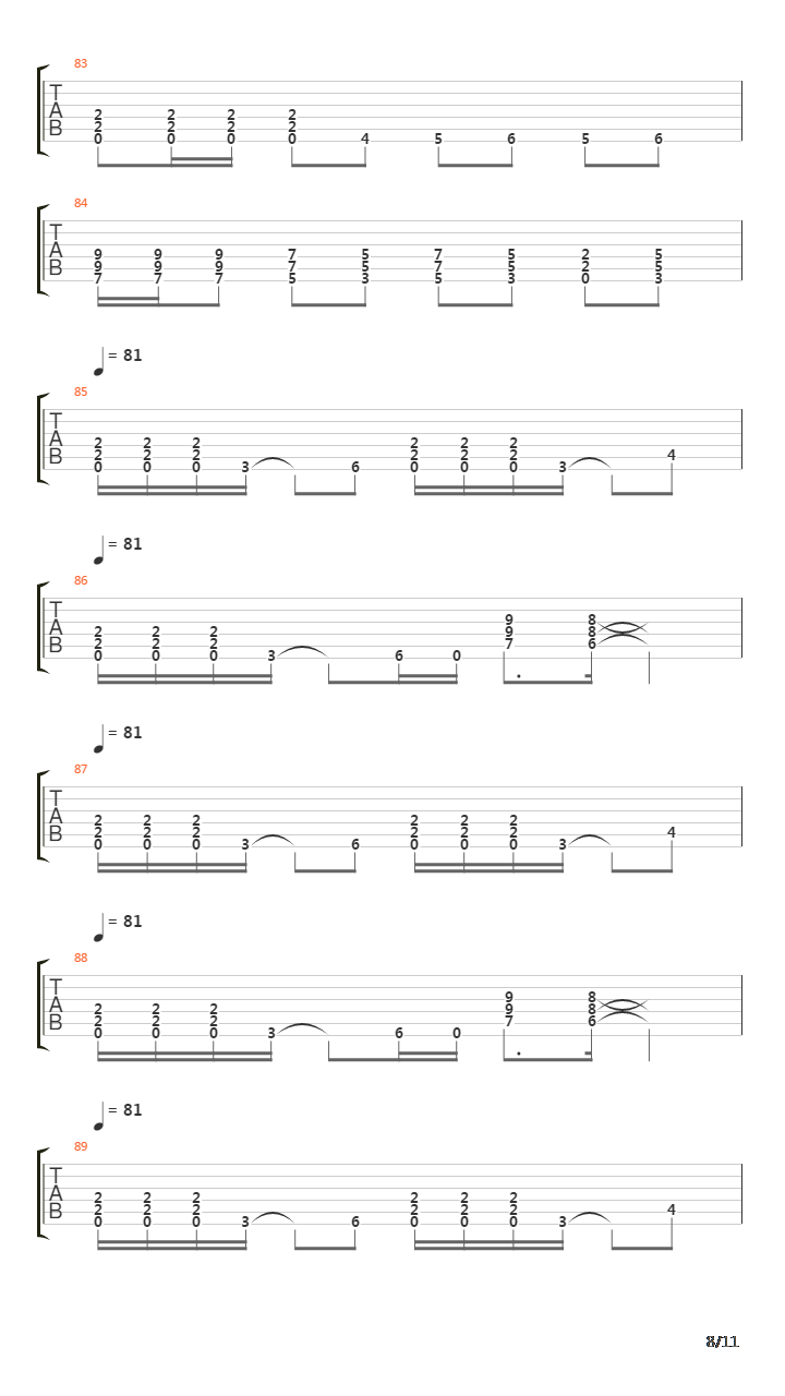 Low吉他谱