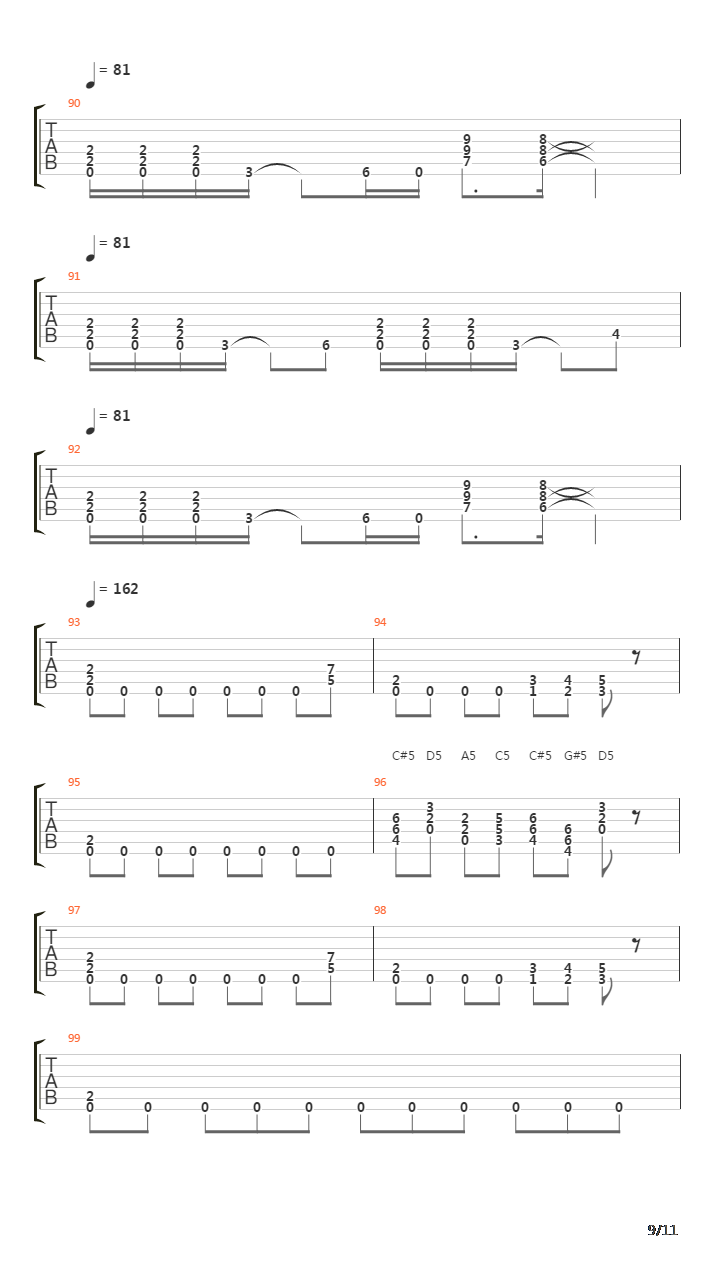 Low吉他谱