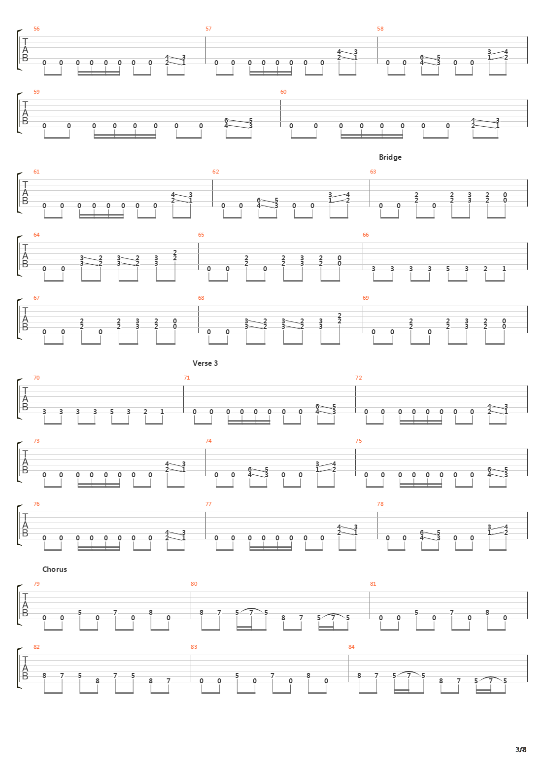 Over The Wall吉他谱