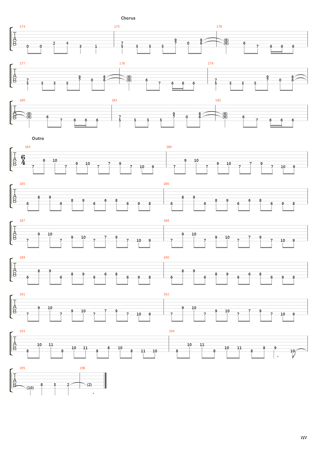 The Hauting吉他谱