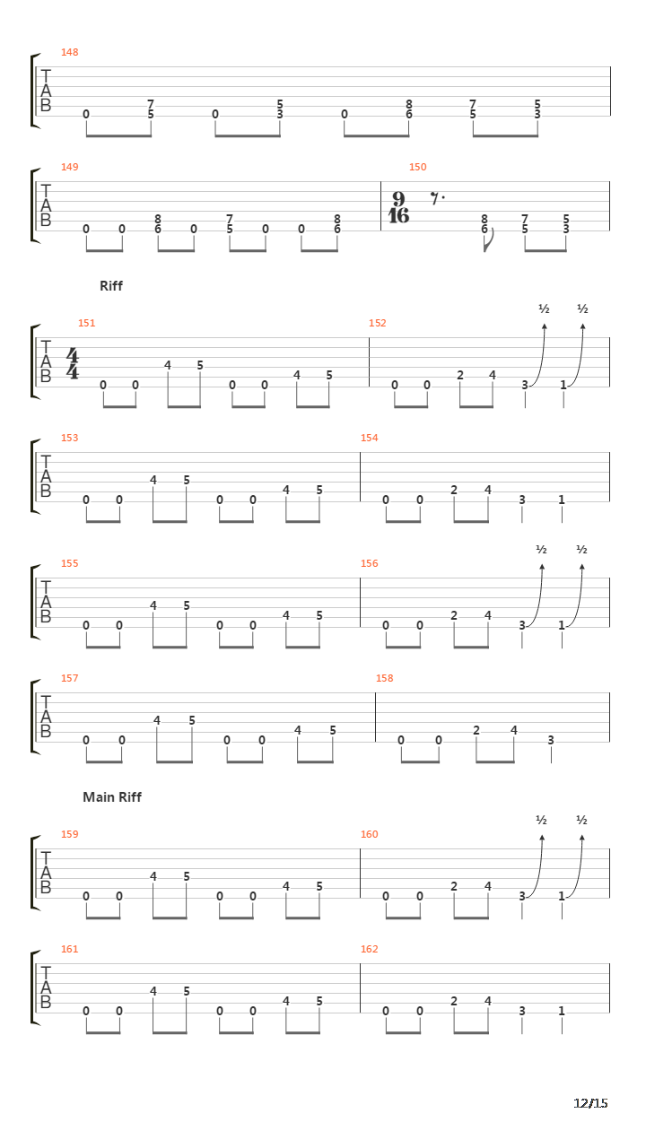 The Hauting吉他谱