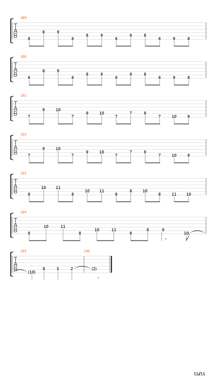 The Hauting吉他谱