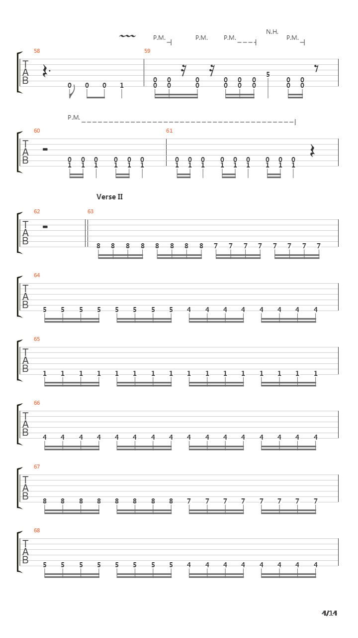 Escape吉他谱