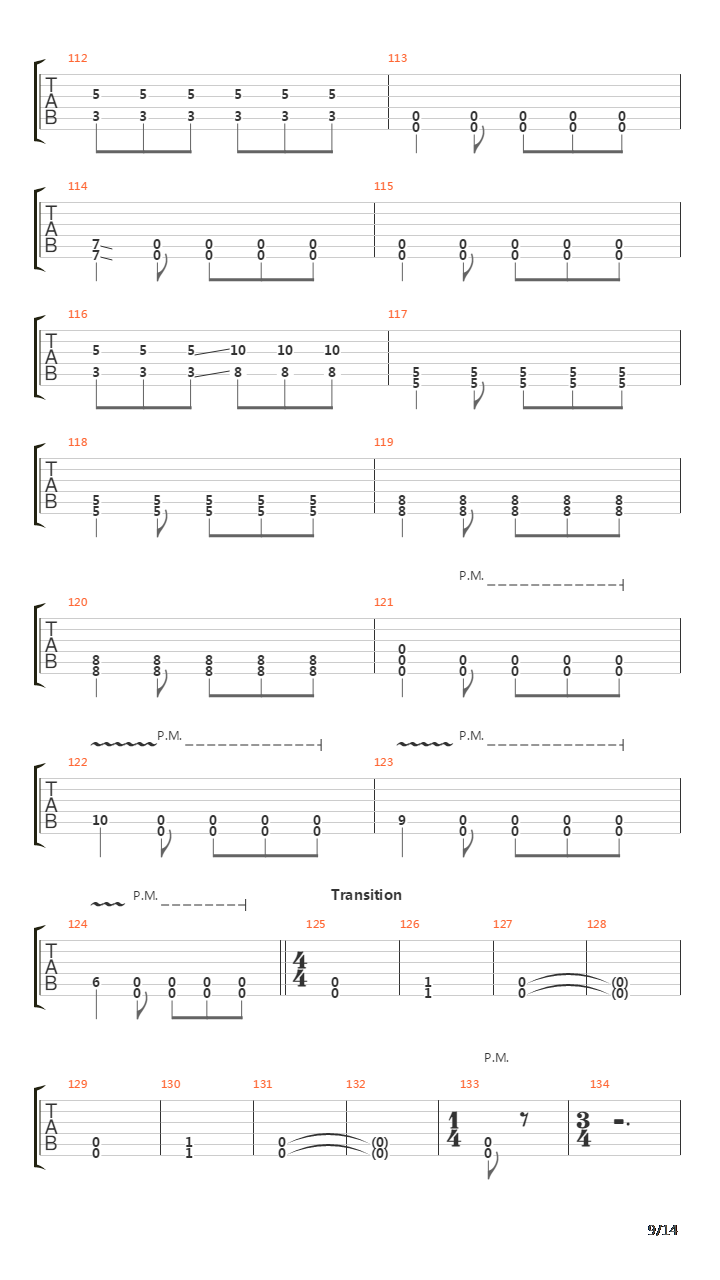 Escape吉他谱