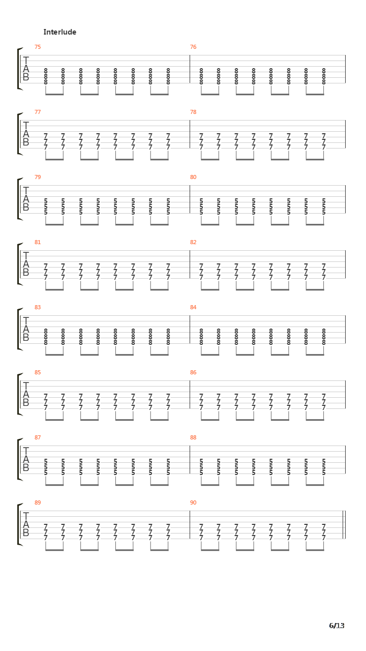 Wapakalypse吉他谱