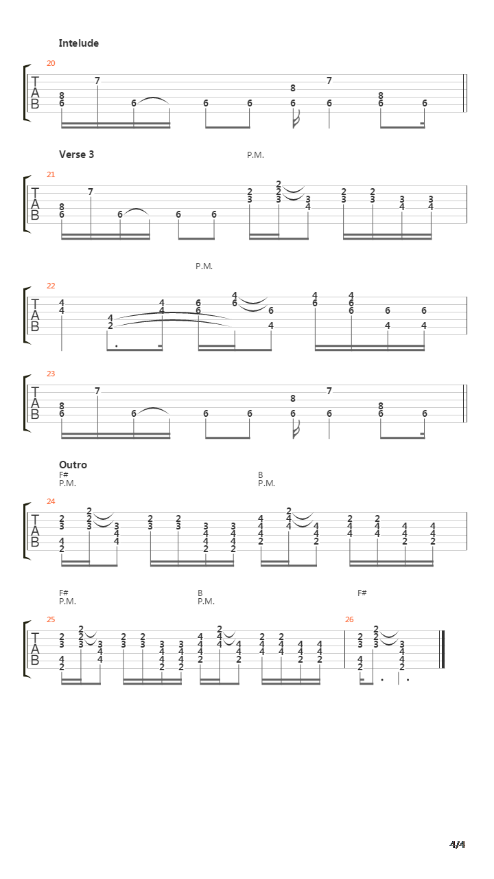 Seaside吉他谱