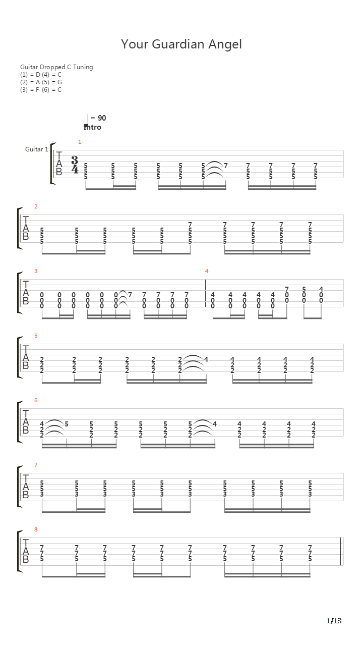 Your Guardian Angel吉他谱