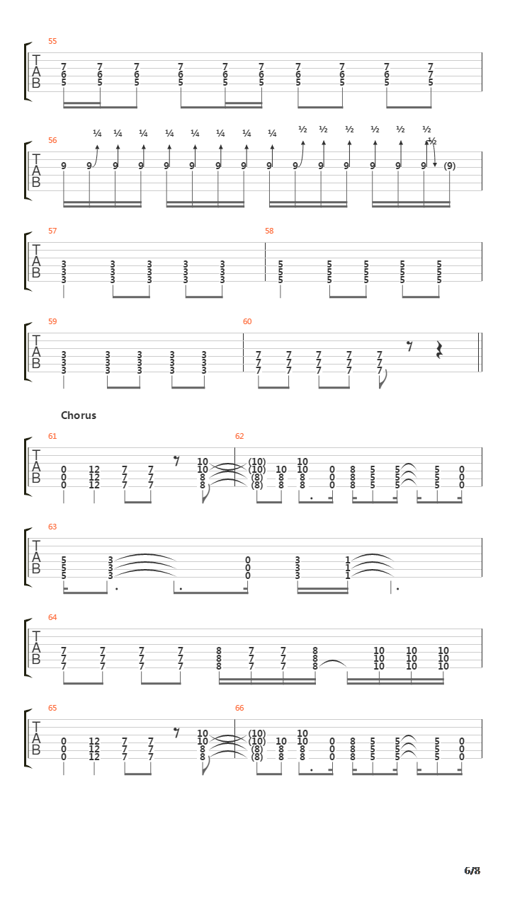 Burn吉他谱