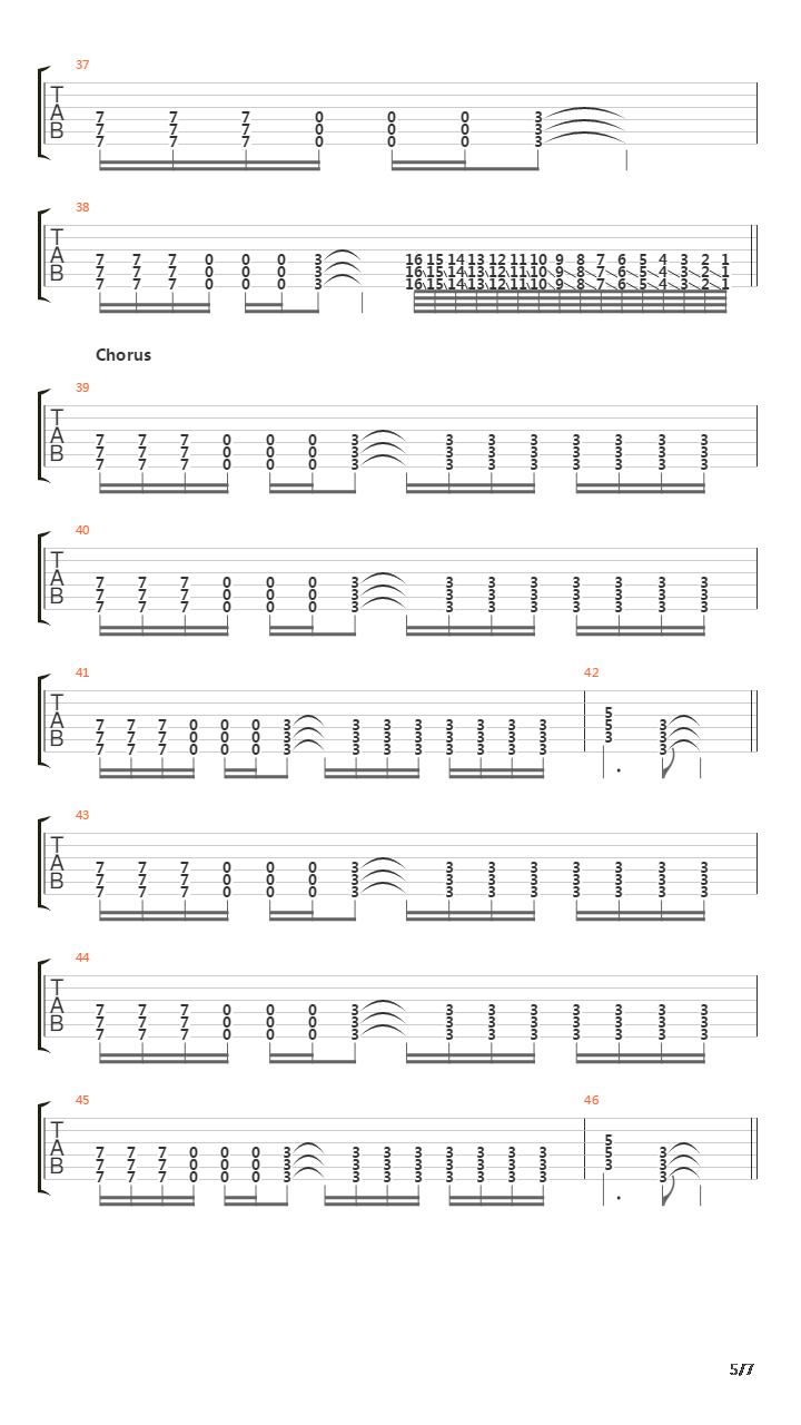 One-x吉他谱