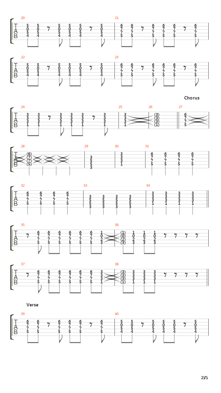 Operate吉他谱