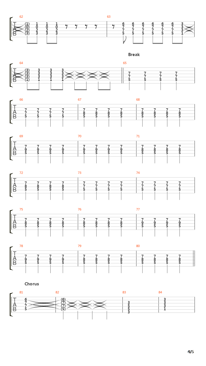 Operate吉他谱