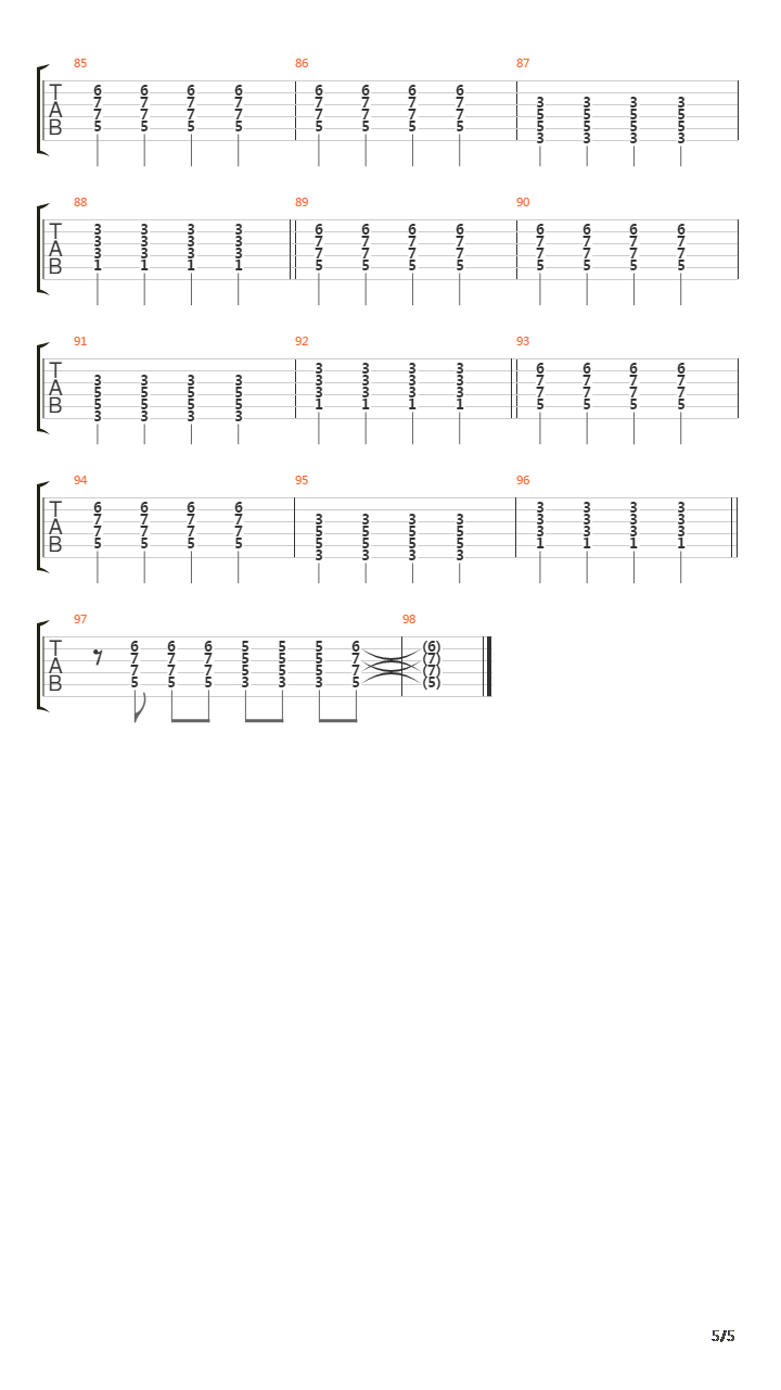 Operate吉他谱