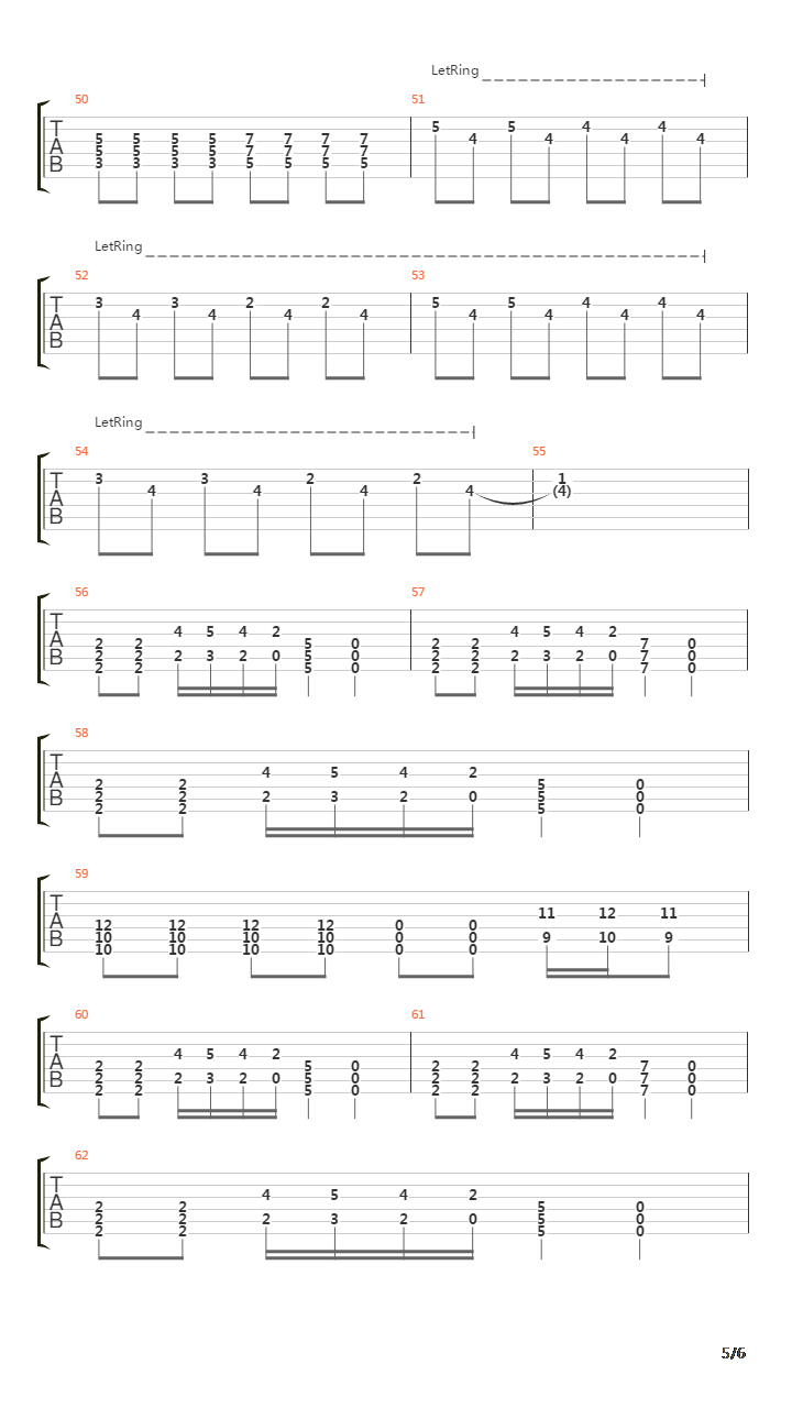 Pain吉他谱