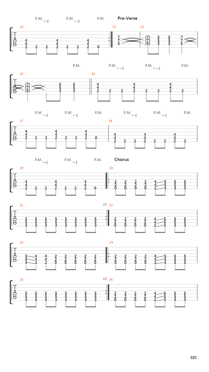 Spine吉他谱