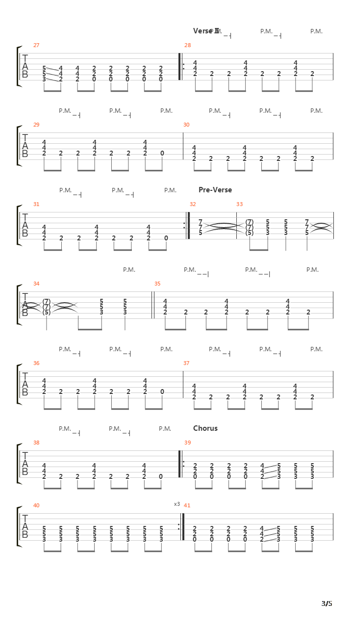 Spine吉他谱