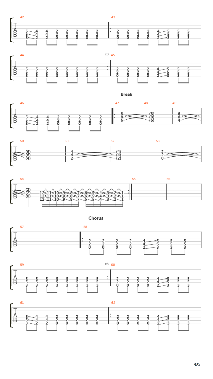 Spine吉他谱
