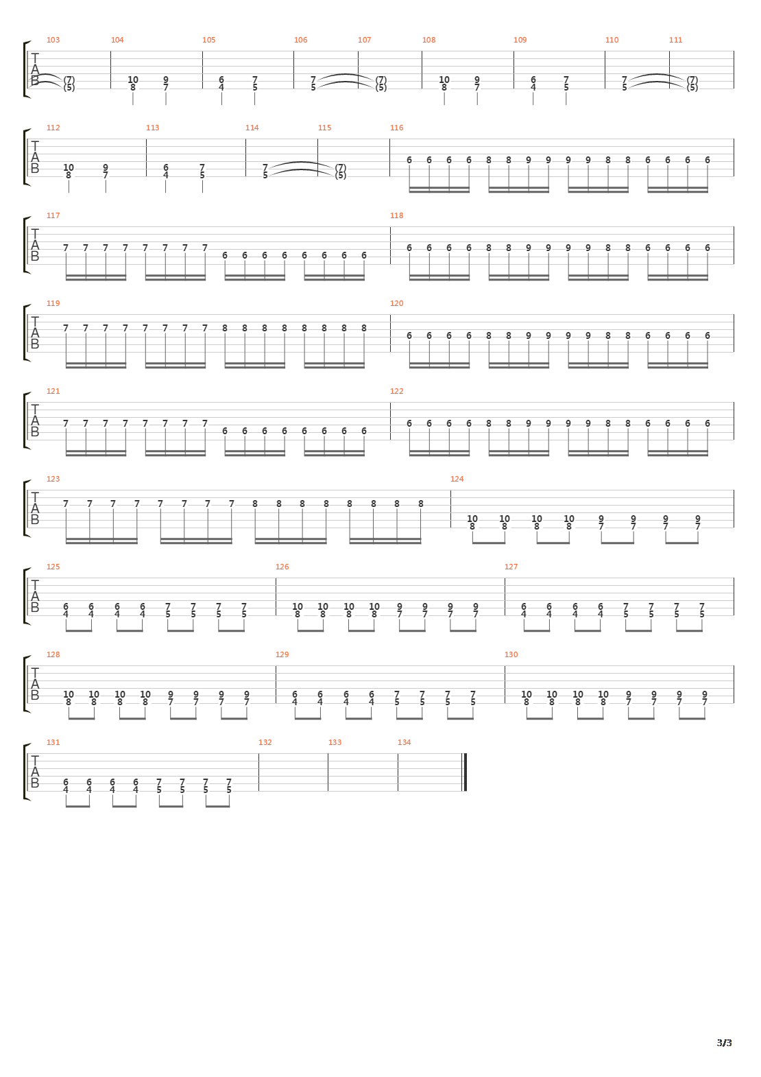 The Equinox Of The Gods吉他谱