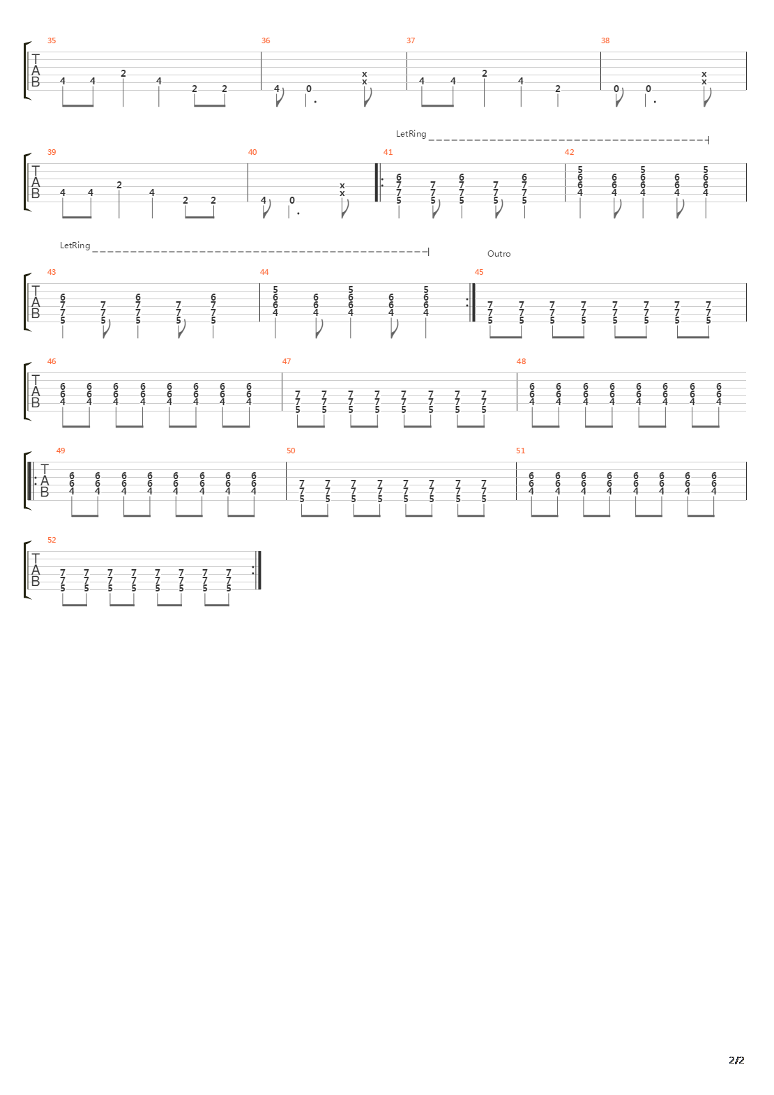 In Exile吉他谱