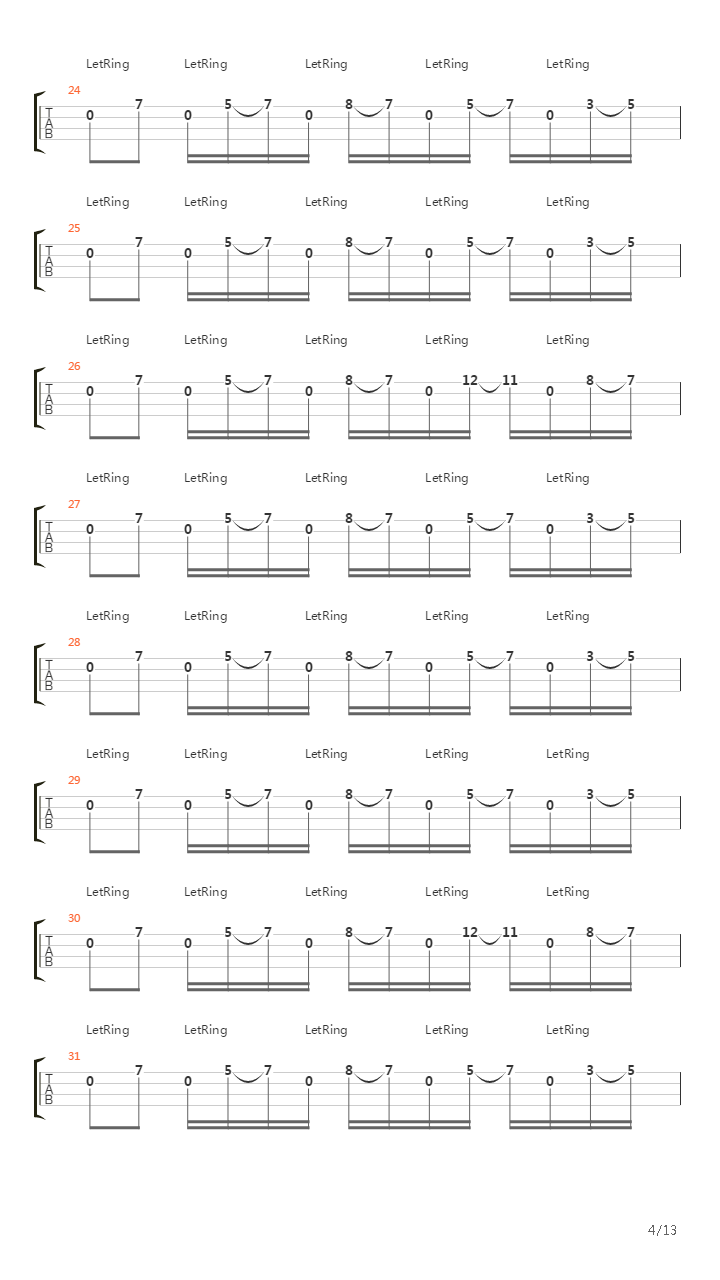 Forty-six And 2吉他谱