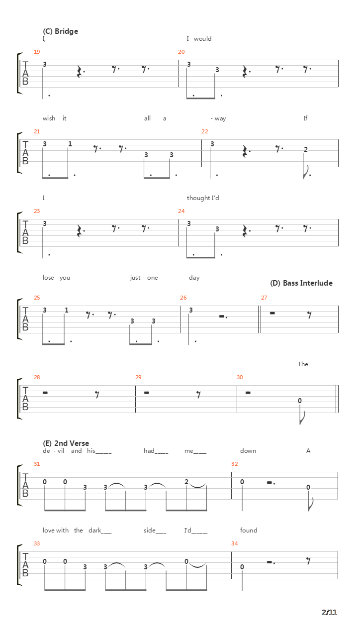 Jambi吉他谱