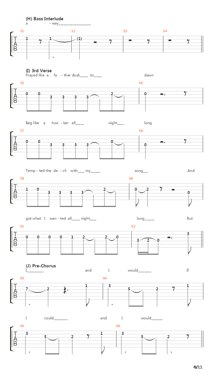 Jambi吉他谱