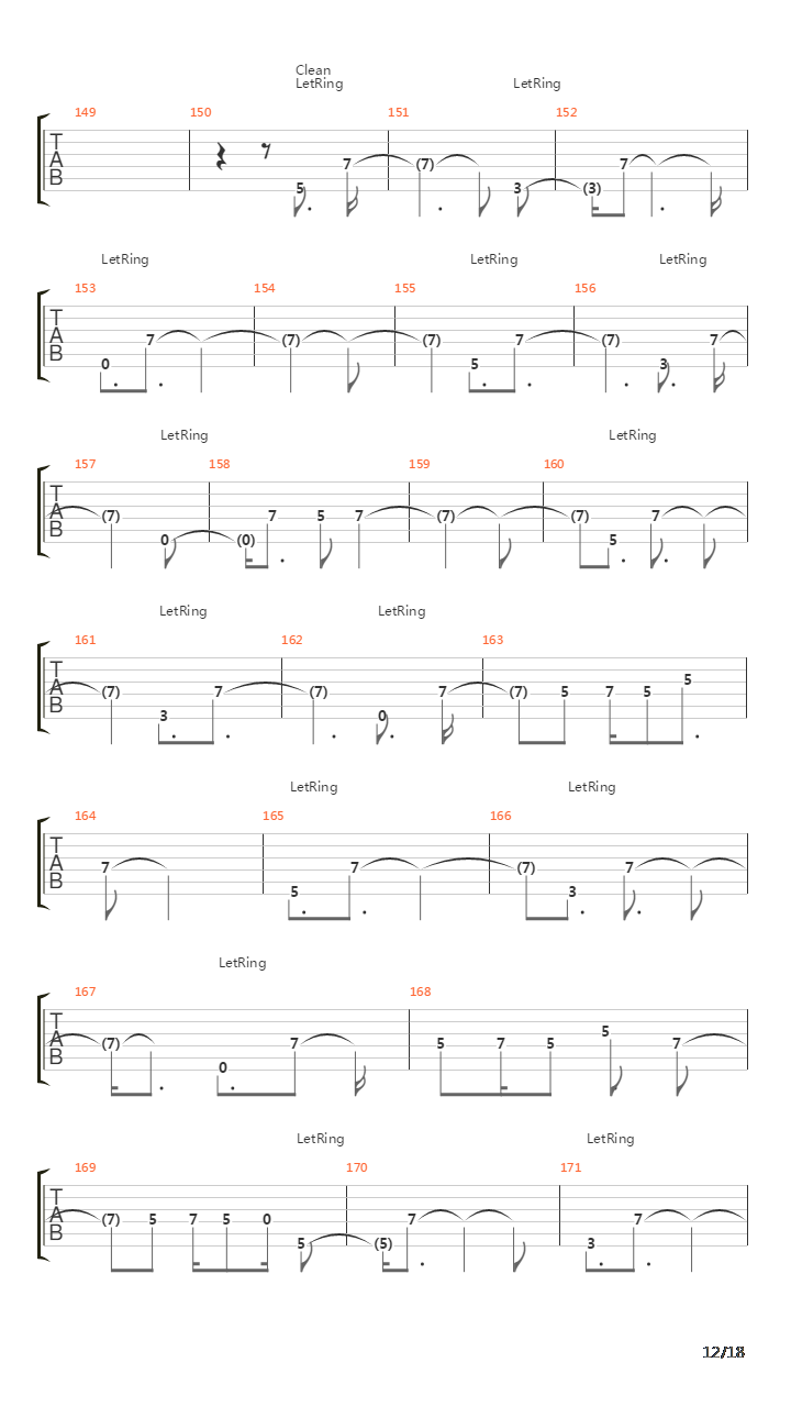 Lateralus吉他谱