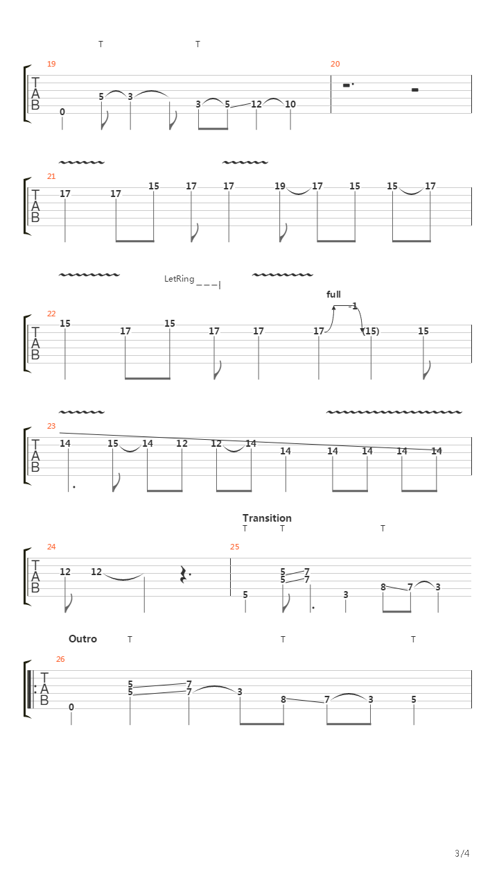 Melt吉他谱