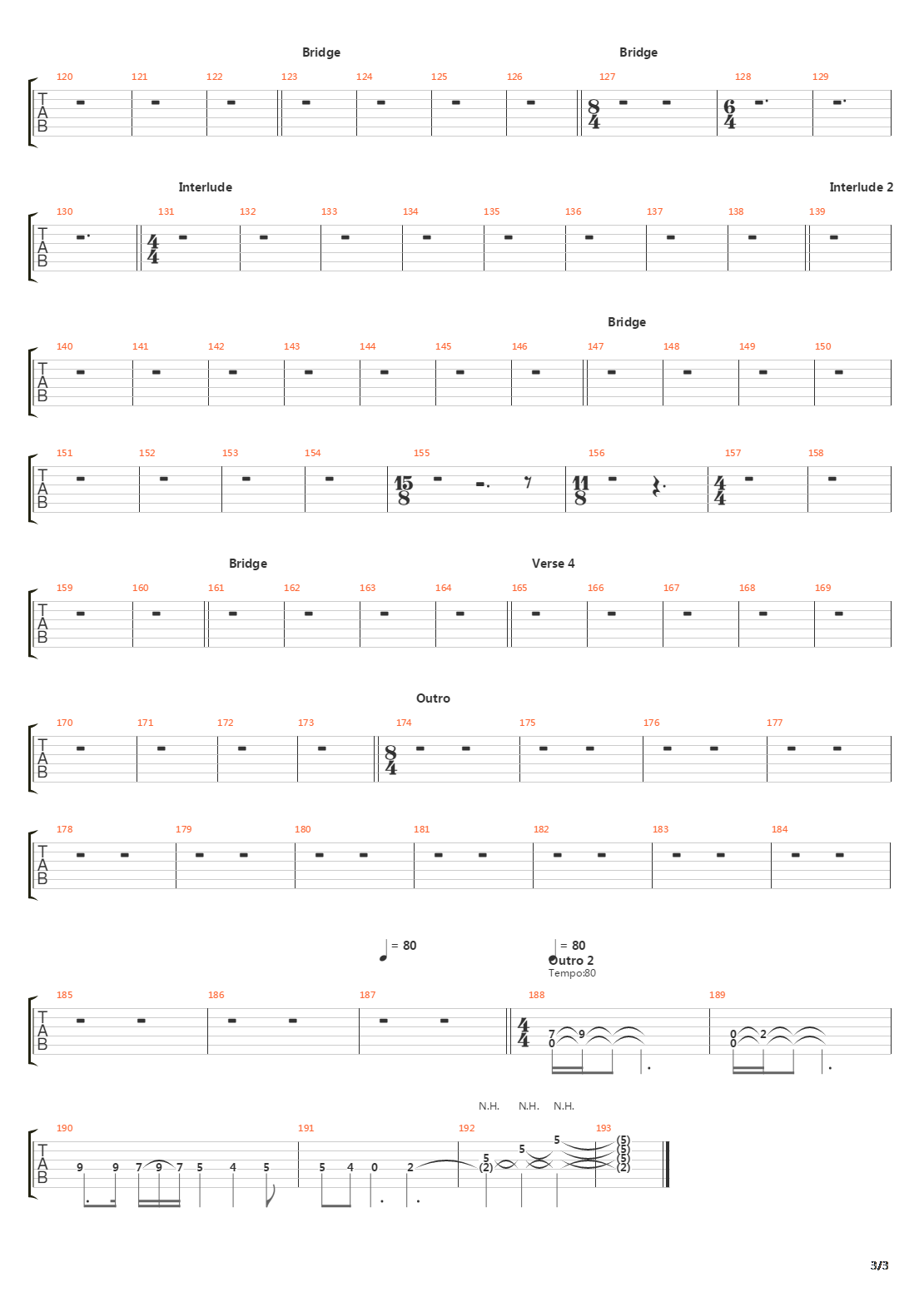 Parabol And Parabola吉他谱