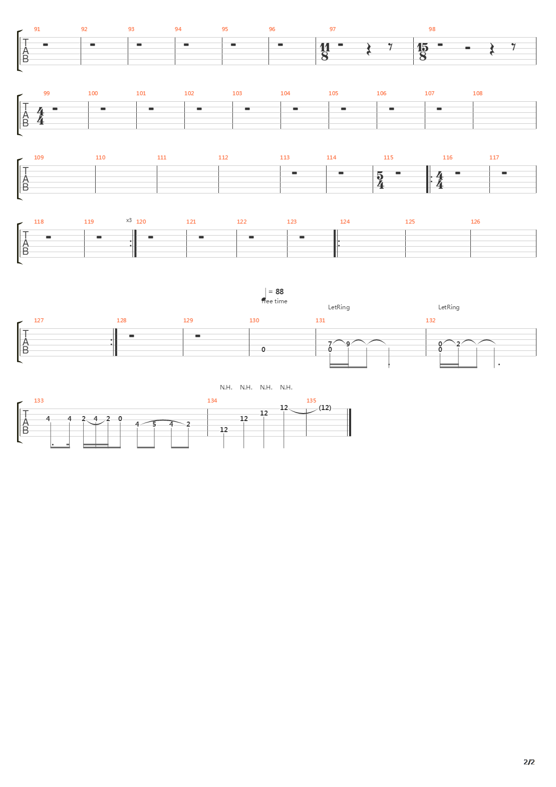 Parabol And Parabola吉他谱