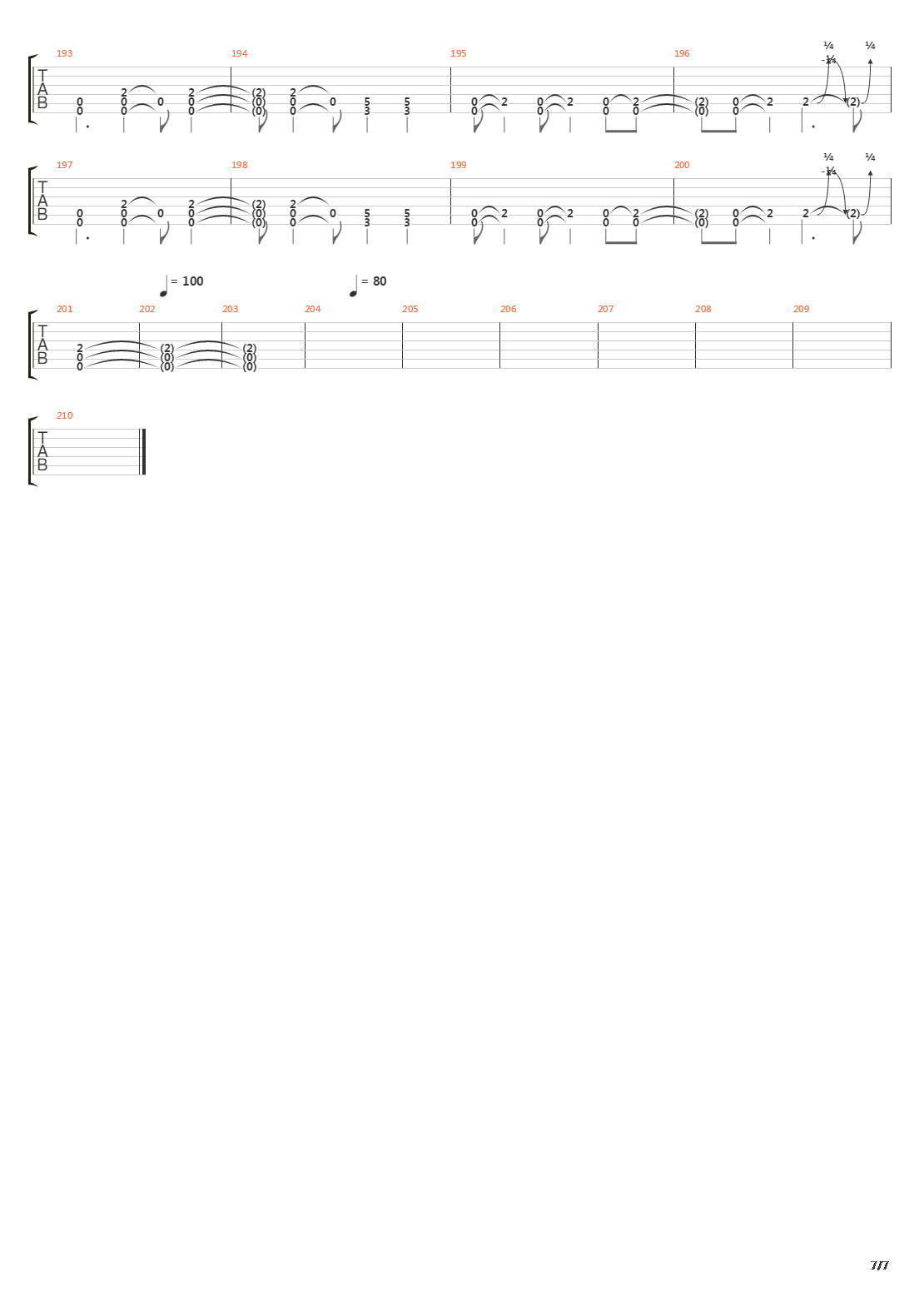 Parabola吉他谱