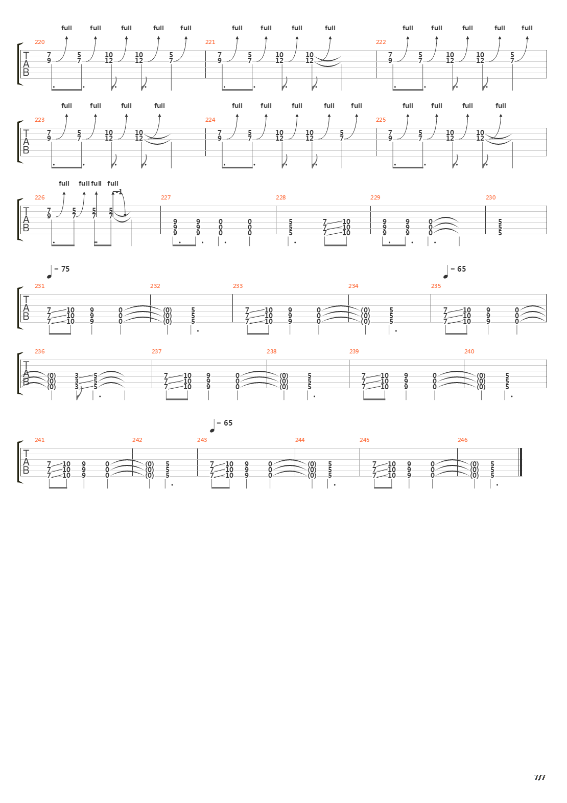 Reflection吉他谱