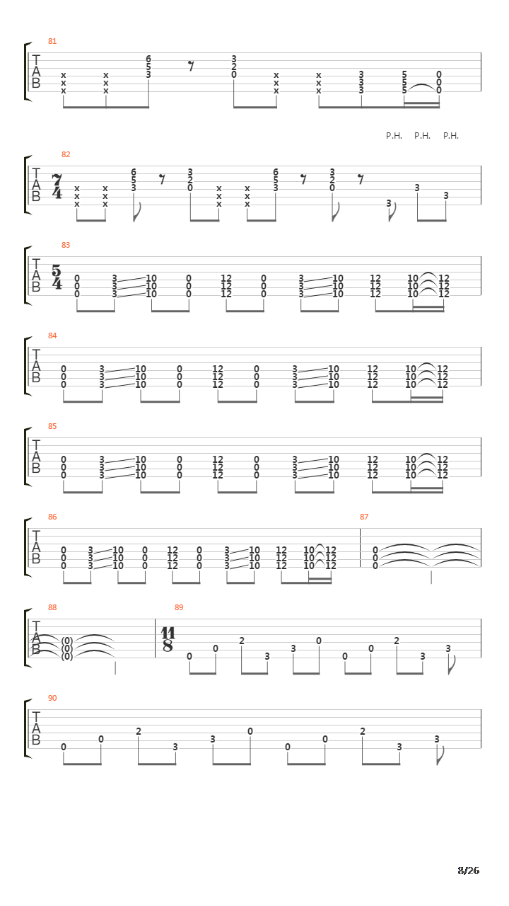 Rosetta Stoned吉他谱