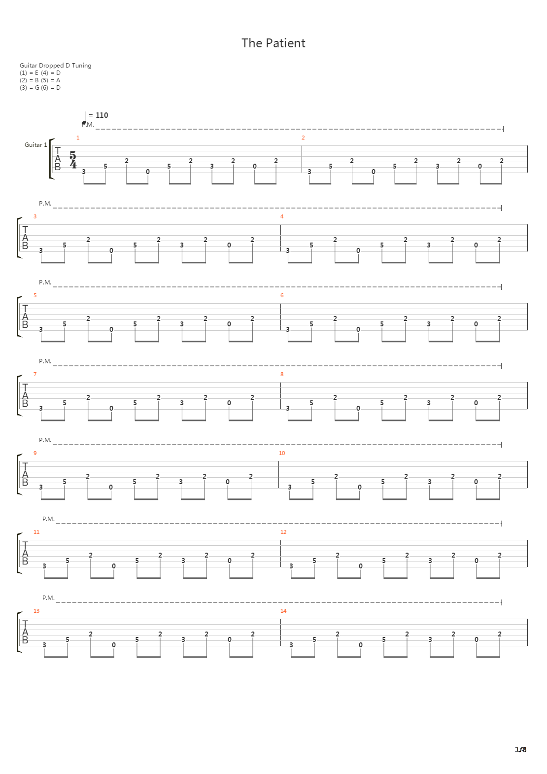 The Patient吉他谱