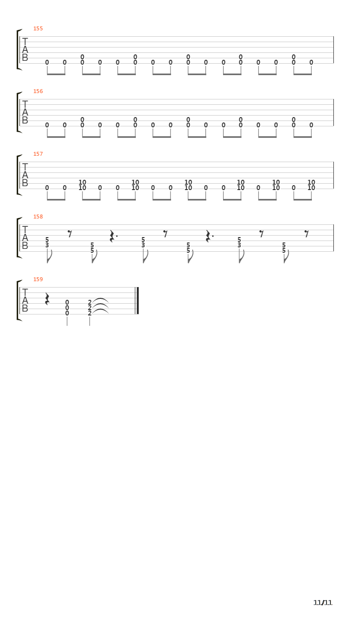 Ticks And Leaches吉他谱