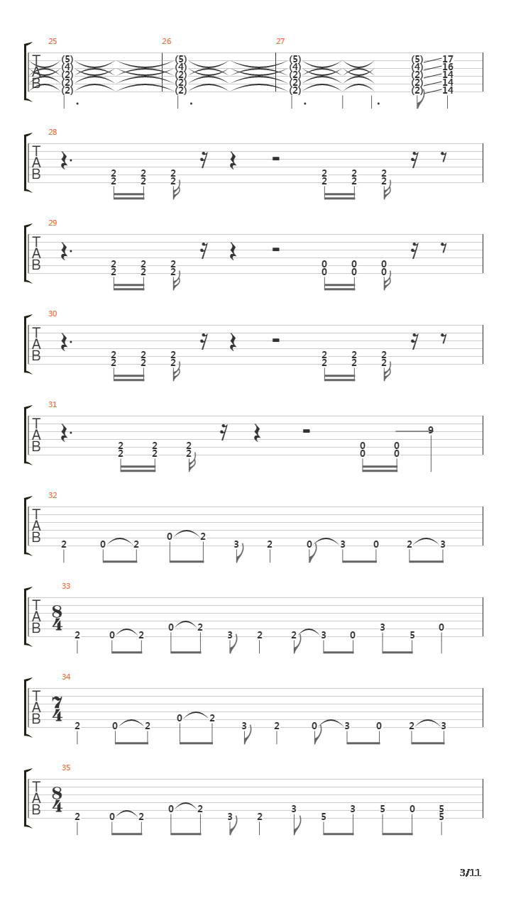 Ticks And Leaches吉他谱