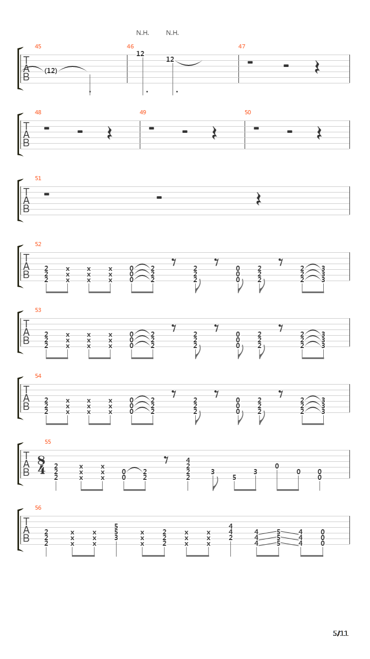 Ticks And Leaches吉他谱