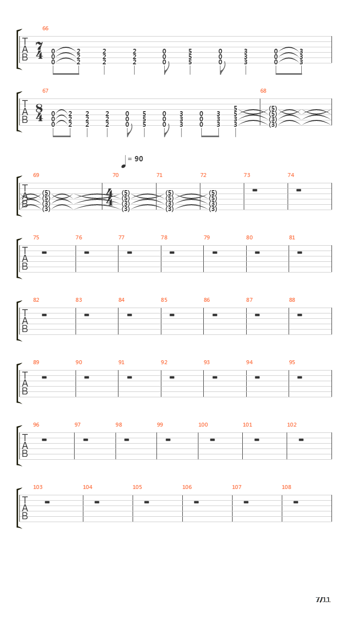 Ticks And Leaches吉他谱