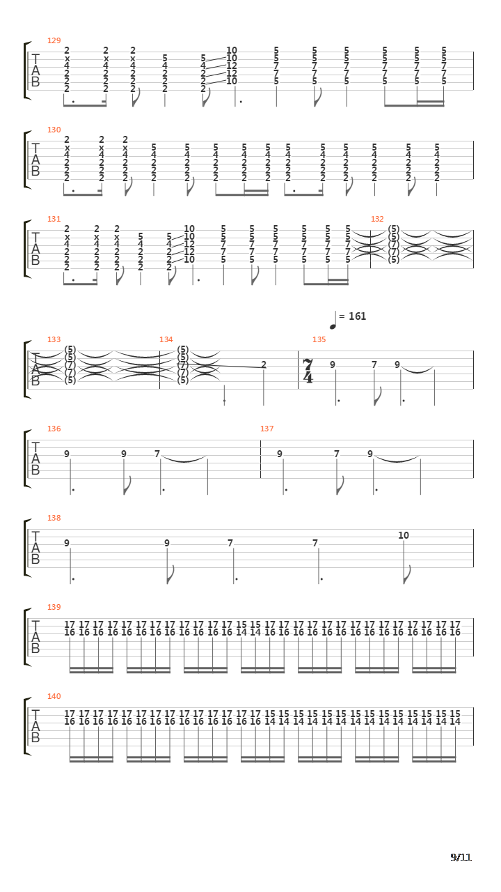 Ticks And Leaches吉他谱