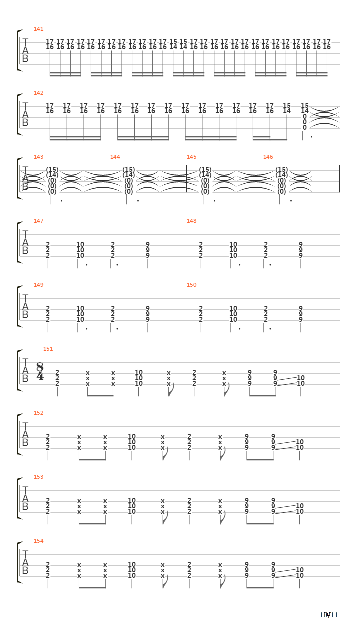 Ticks And Leaches吉他谱