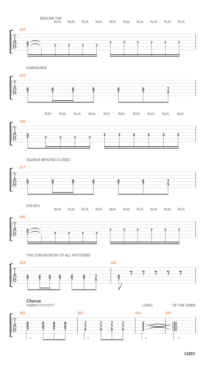 Aphelion吉他谱